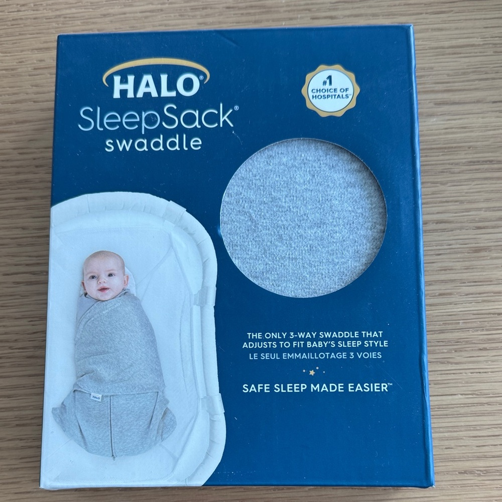 Halo SleepSack Swaddle in Soft Gray